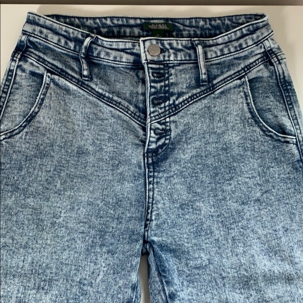 wild fable acid wash jeans, size 4 short